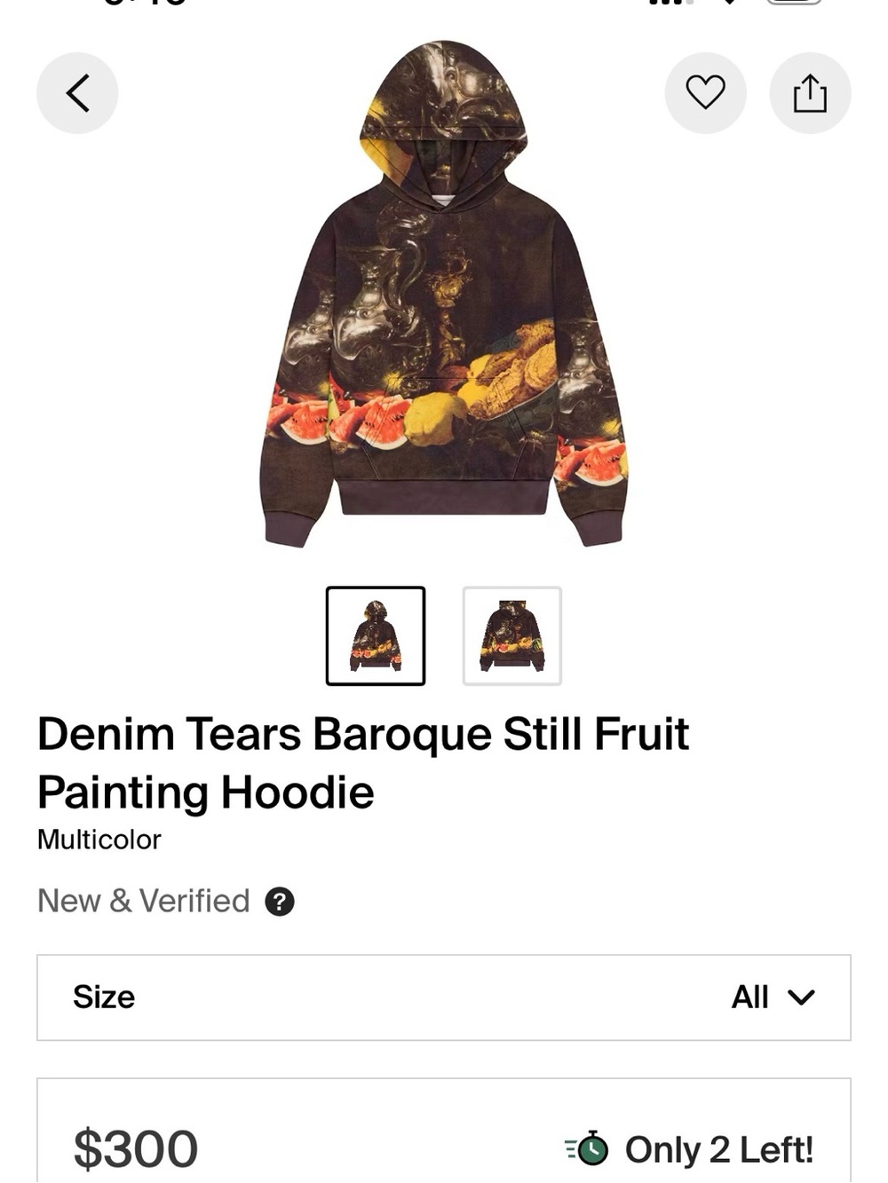 Denim Tears chicken & watermelon Hoodie - Picture 3 of 4
